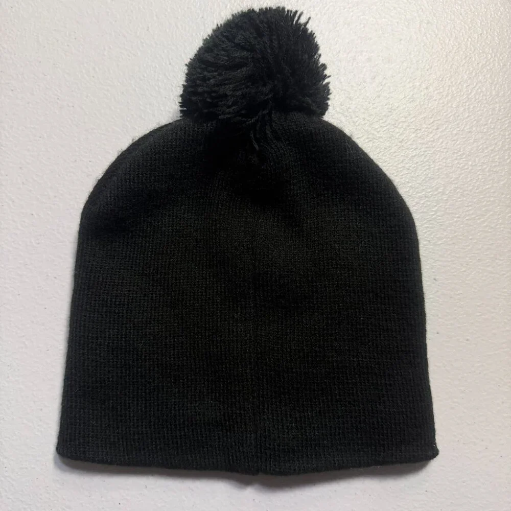 Marvel Avengers Pom Beanie Black Knit Winter Hat Boys/Girls/Adults Cozy Warm